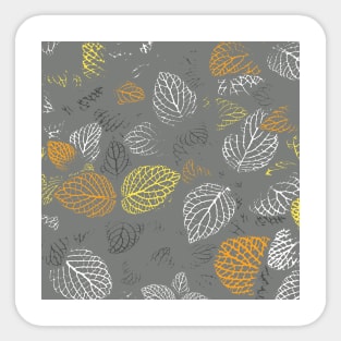 Autumn, Leaves Pattern 5 Sticker